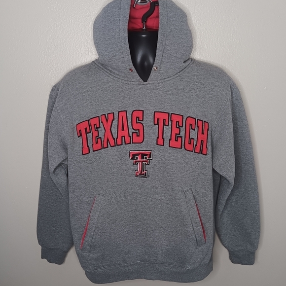 Champs Other - Vintage 90s Texas Tech Red Raiders Small Hoodie Sweatshirt Gray Champs Relax